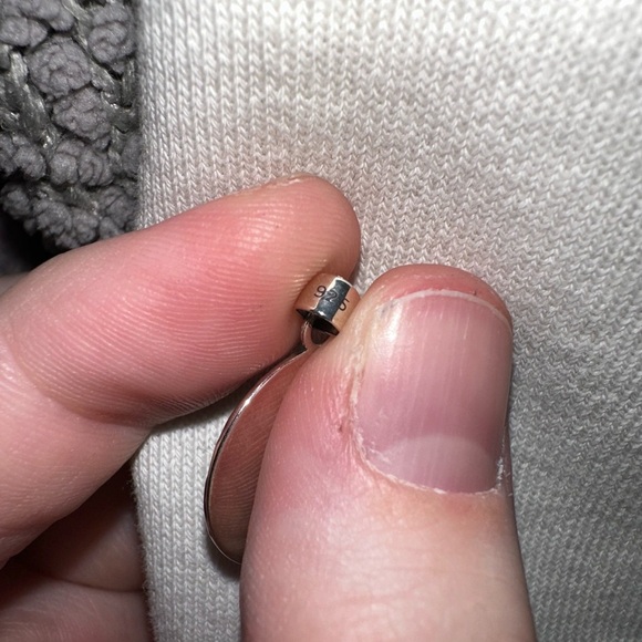 Intricate Sterling Silver Pendant with Infinity Snake Design - Picture 2 of 2